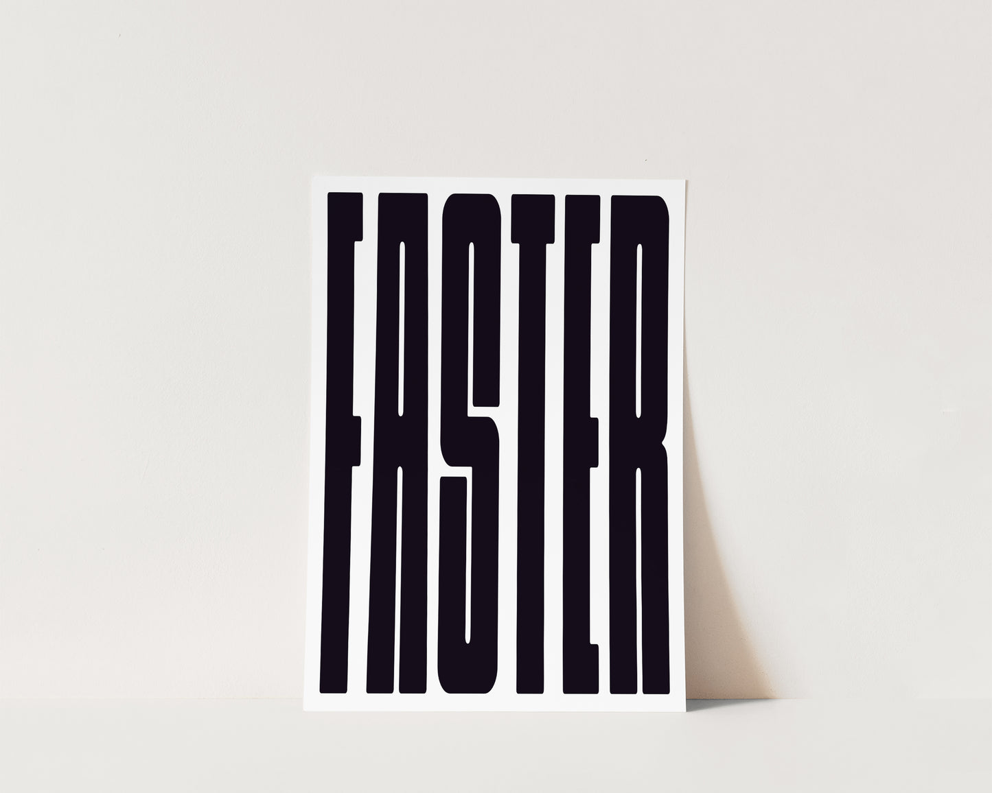 Faster Art Print