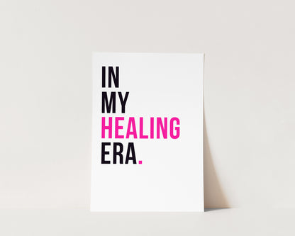 In My Healing Era Art Wall Art Print