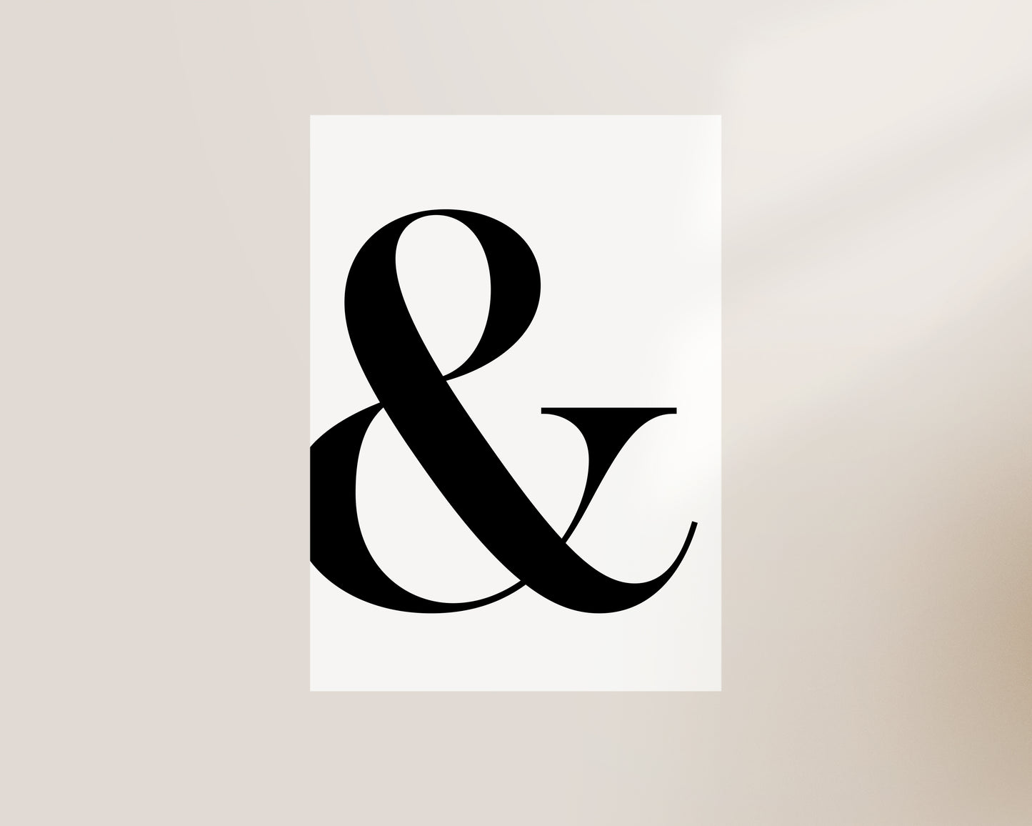 Ampersand Art Print