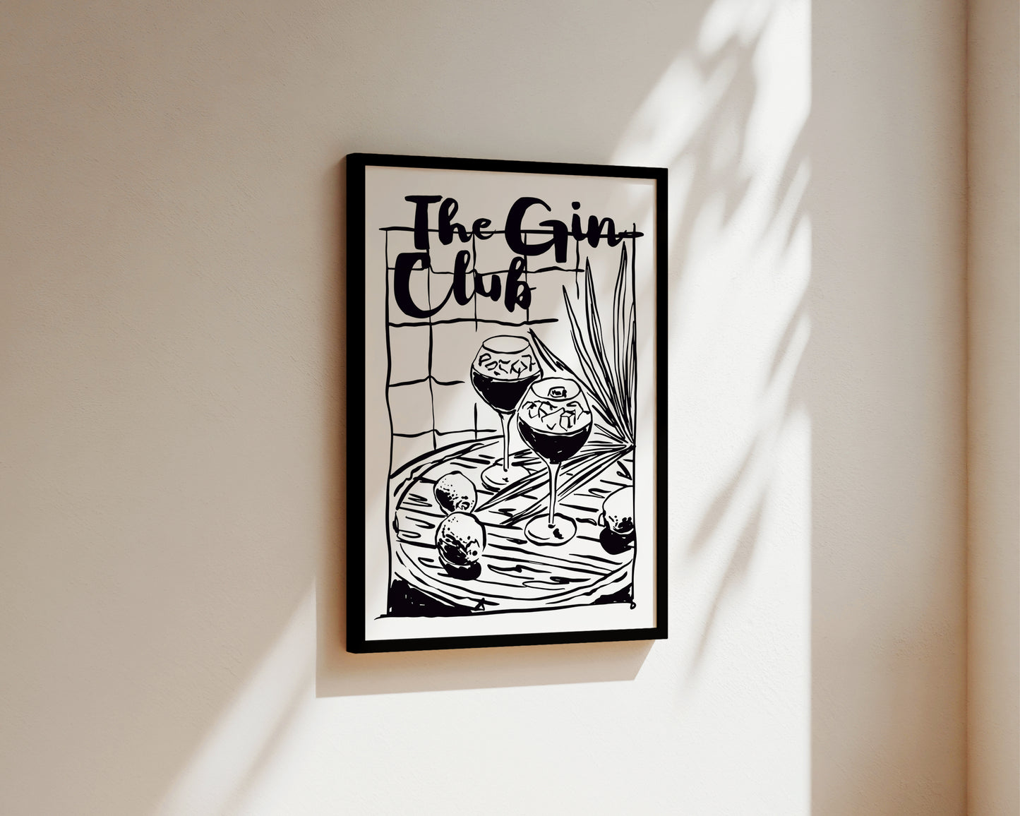 The Gin Club In Black Print