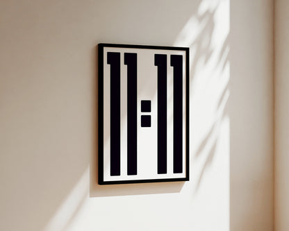 11:11 Angel Number Art Wall Art Print
