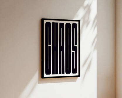 Chaos Art Wall Art Print