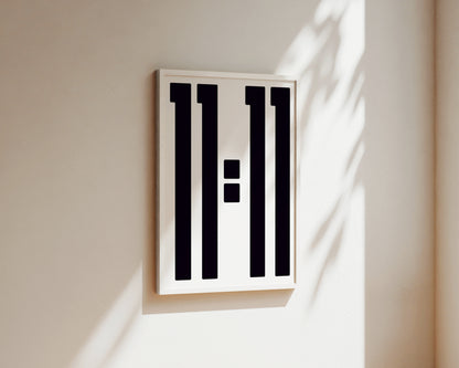 11:11 Angel Number Art Wall Art Print