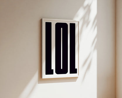 LOL Art Wall Art Print