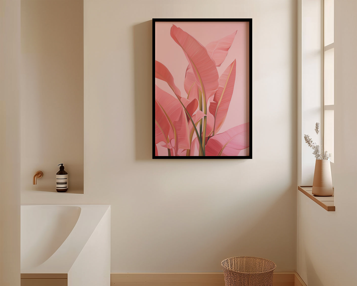 Pink Jungle Plant Print