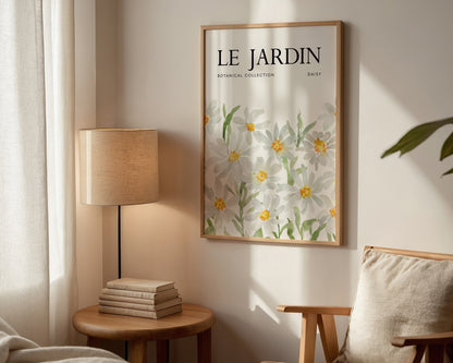 Le Jardin Daisy Wall Art Print