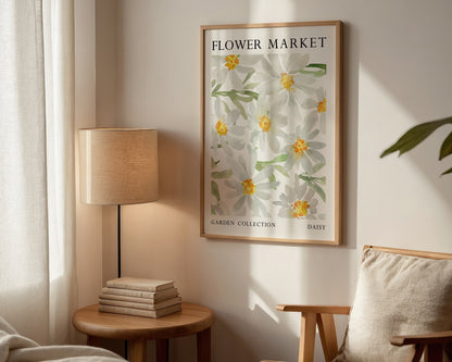 Flower Market Daisy Wall Art Print