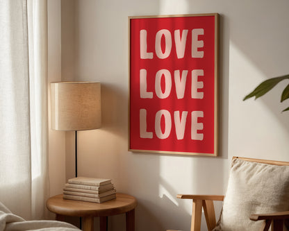 Love Love Love Print