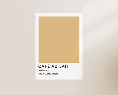 Cafe Au Lait Wall Art Print