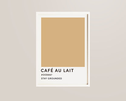 Cafe Au Lait Wall Art Print