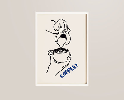 Coffee Pour Print