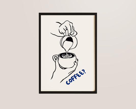 Coffee Pour Print