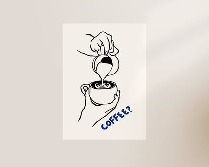 Coffee Pour Print