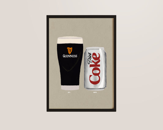 Guinness & Diet Coke Print