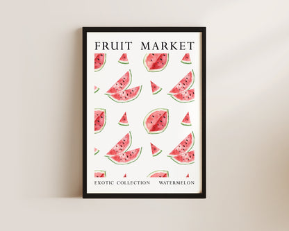 Fruit Market Watermelon Art Wall Art Print