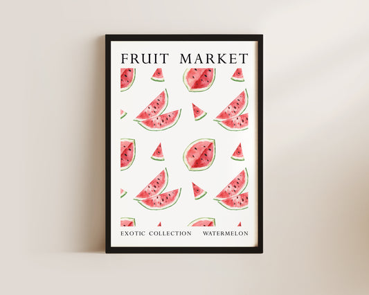 Fruit Market Watermelon Art Print