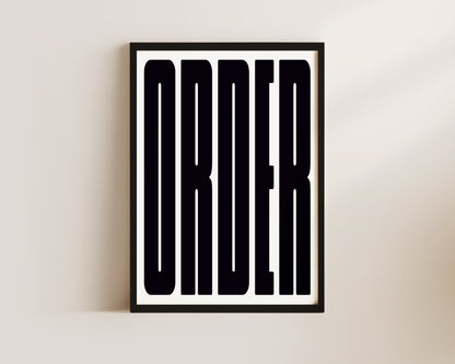 Order Art Wall Art Print