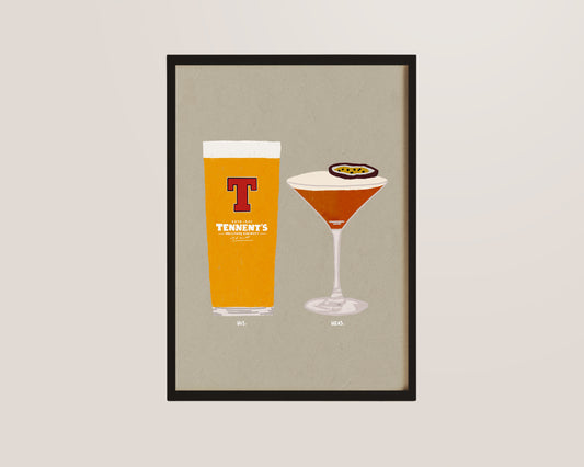 Tennent's & Pornstar Martini