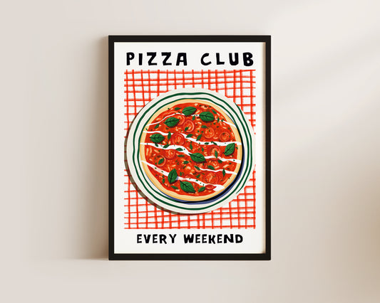 Pizza Club Italy Print