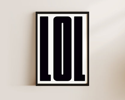 LOL Art Wall Art Print