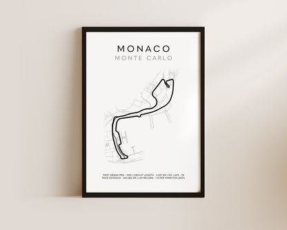 F1 Monaco Track Print