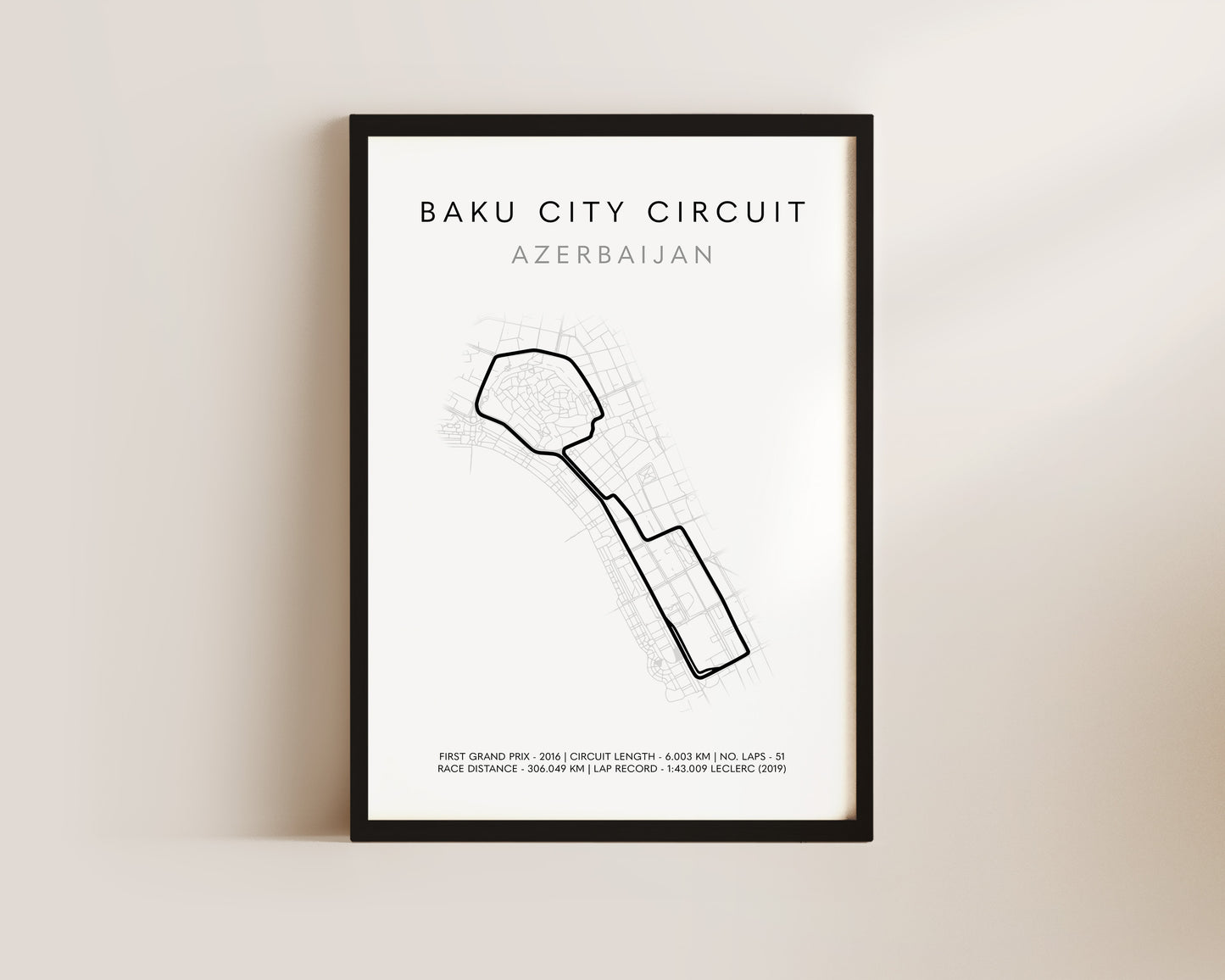 F1 Baku Grand Prix Art Poster