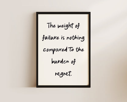 Weight of Failure Wall Art Print
