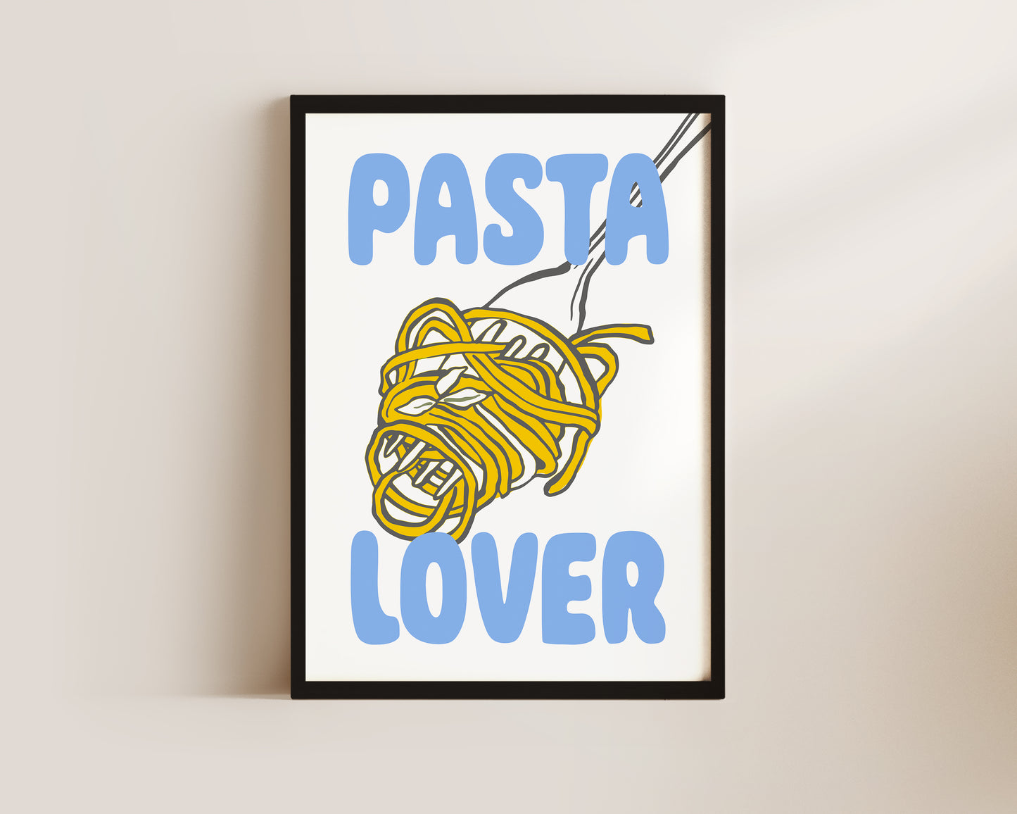 Pasta Lover Fork Print