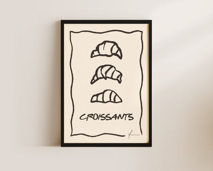 Croissants Wall Art Print