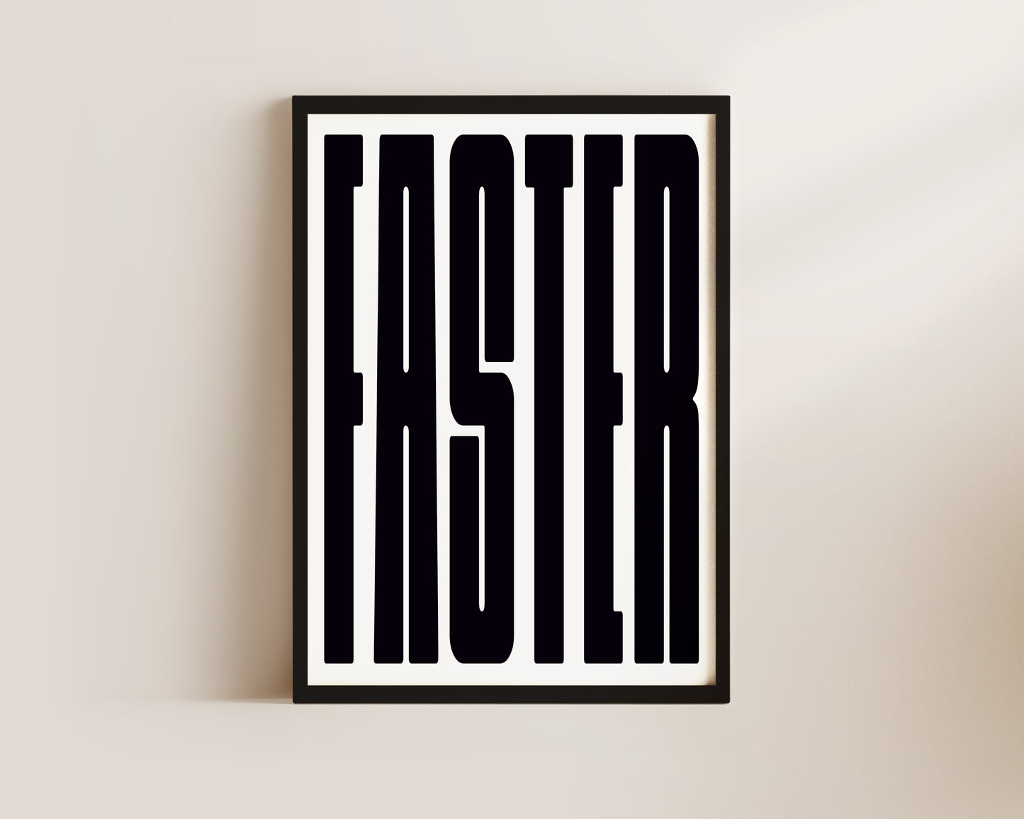 Faster Art Print