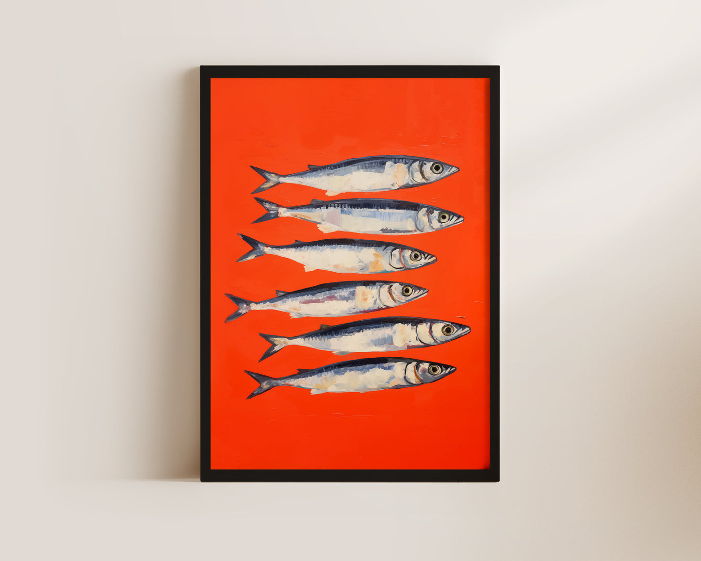 Red Sardines Art Print