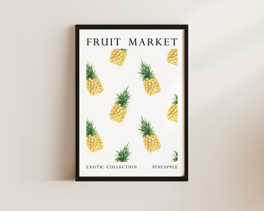 Fruit Market Pineapple Art Print