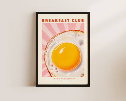 Breakfast Club Egg Print