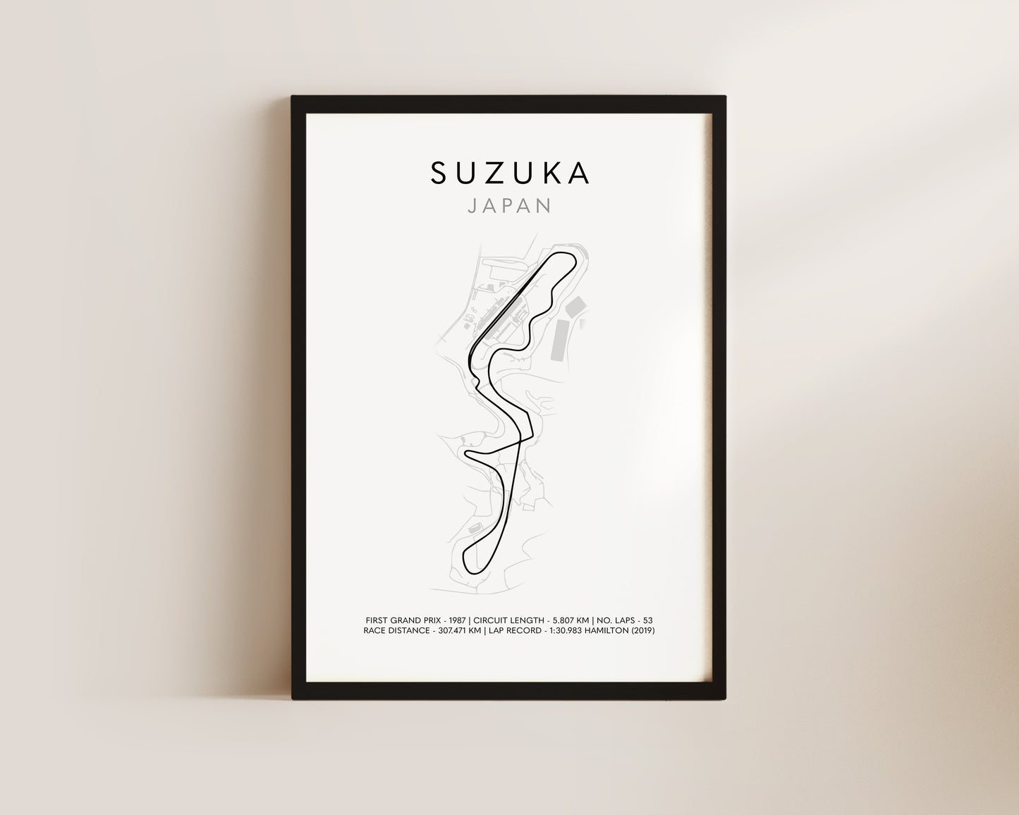 F1 Suzuka Grand Prix Art Poster