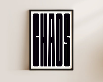 Chaos Art Wall Art Print
