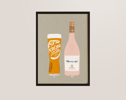 Peroni & Whispering Angel Print