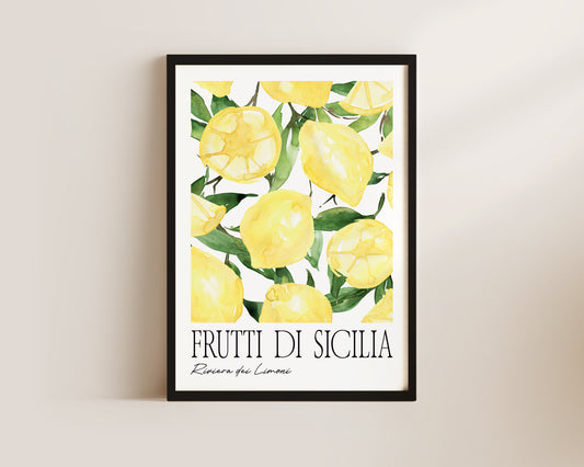 Frutti Di Sicillia Lemon Art Print