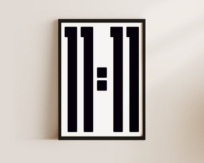 11:11 Angel Number Art Wall Art Print