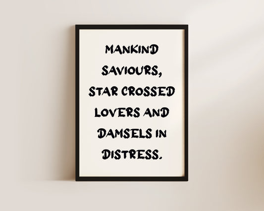 Mankind Saviours Book Wall Art Print