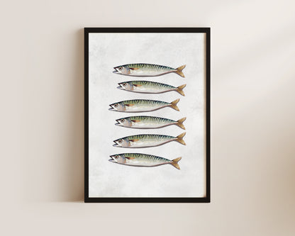 Mackerel Wall Art Print