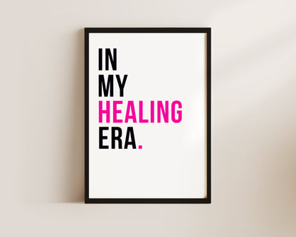 In My Healing Era Art Wall Art Print