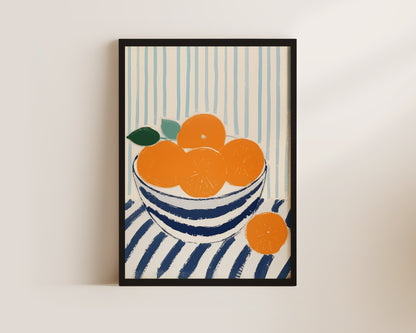 Bowl Of Oranges Wall Art Print