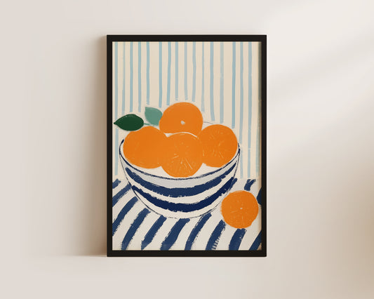 Bowl Of Oranges Print