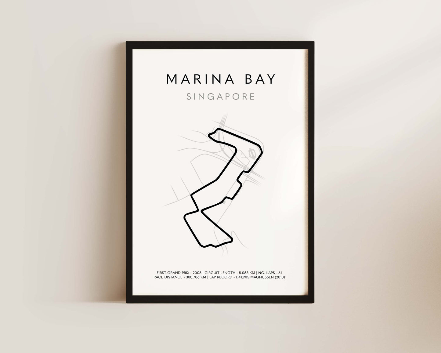 F1 Marina Bay Singapore Grand Prix Poster