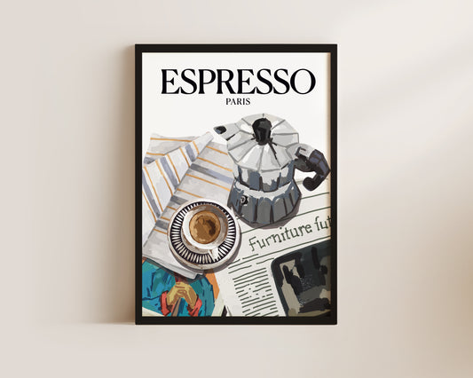 Paris Espresso Art Print