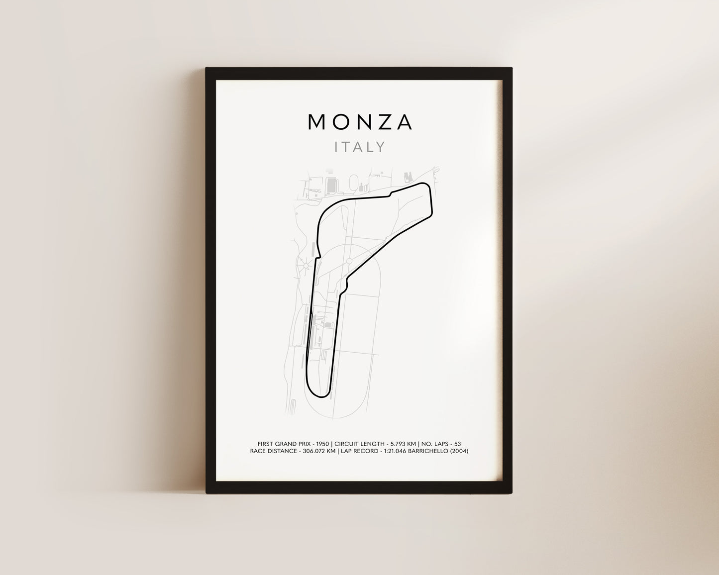 F1 Monza Grand Prix Art Poster