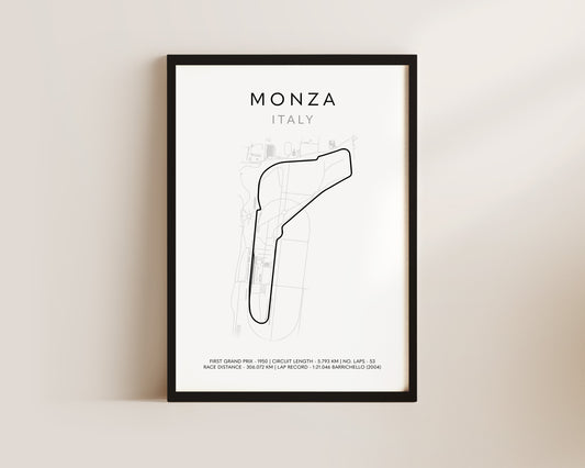 F1 Monza Grand Prix Art Poster