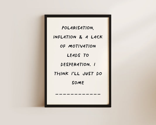 Polarisation & Inflation Print