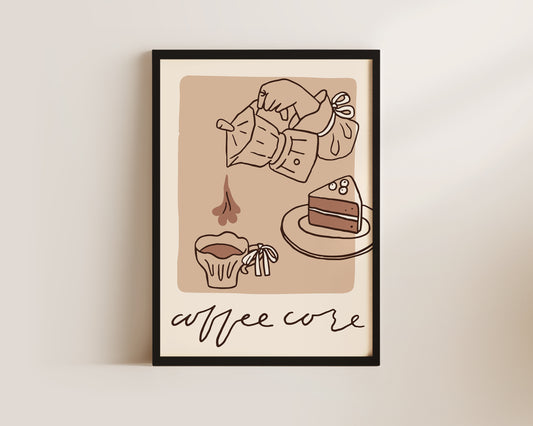 Coffee Core Dainty Print