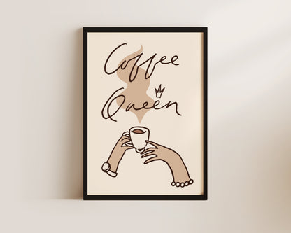 Coffee Queen Wall Art Print